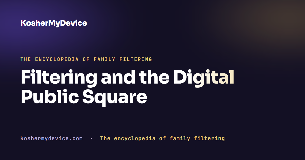 Filtering and the Digital Public Square