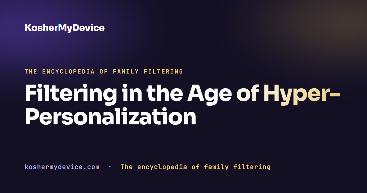 Filtering in the Age of Hyper-Personalization