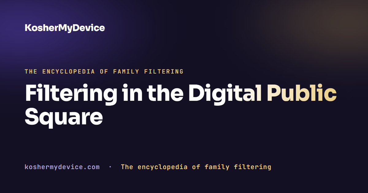 Filtering in the Digital Public Square