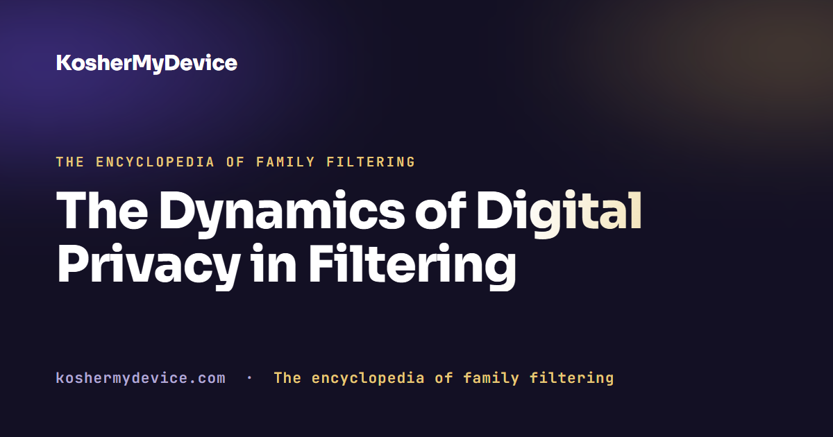 The Dynamics of Digital Privacy in Filtering