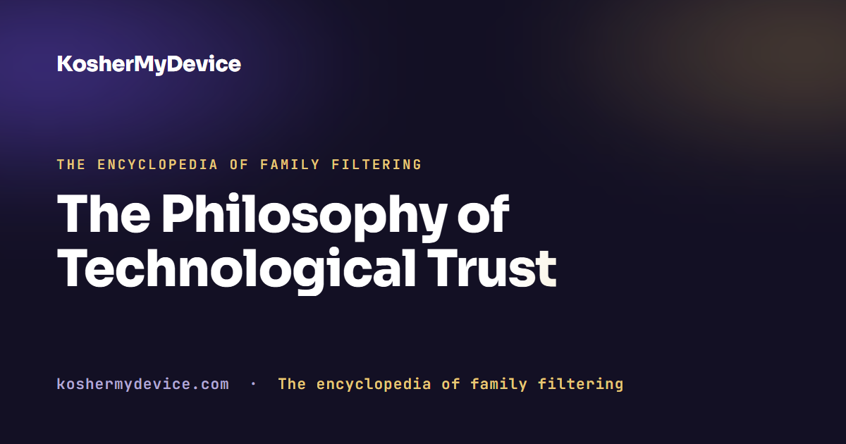 The Philosophy of Technological Trust