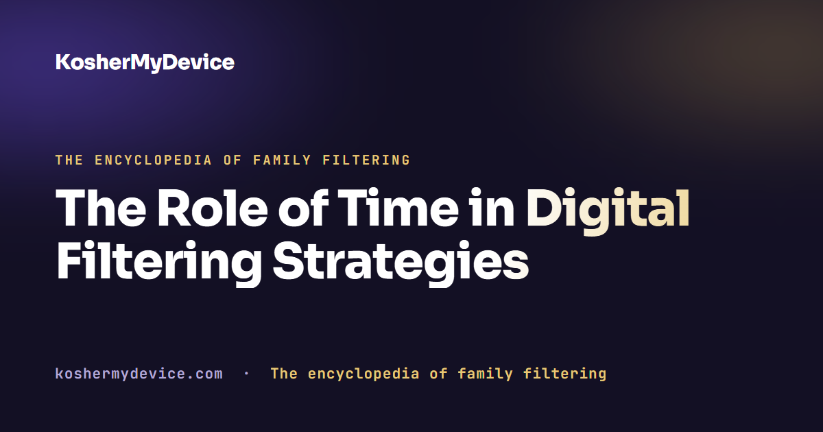 The Role of Time in Digital Filtering Strategies